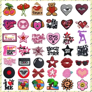 Baru 1 Buah dan Mode seri Aksesori SepatuDIY Sepatu Taman Sandal Pin AksesoriSepatu Hadiah Ulang Tahun Anak-anak