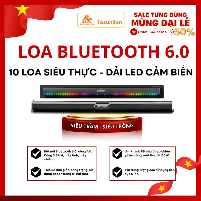[Dải 10 Loa-  150w - LED Cảm biến] Loa thanh super bass, đèn LED cảm biến, loa soundbar kết nối tivi, máy tính, máy chiếu, cổng 3.5, av, âm siêu trầm, siêu trống