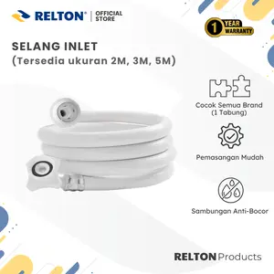 RELTON Selang Inlet Mesin Cuci Universal Air Masuk Mesin Cuci Otomatis