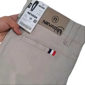Nevada Celana Chino Pria Panjang Slimfit NVD Chinos Cowok Premium Hitam Kerja Kain Stretch Tebal Formal Kantor Coklat Cream
