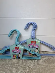 [ISI 10 PCS] Hanger Laundry Plastik Anti Karat - Size Anak (28cm) & Dewasa (42.5cm)