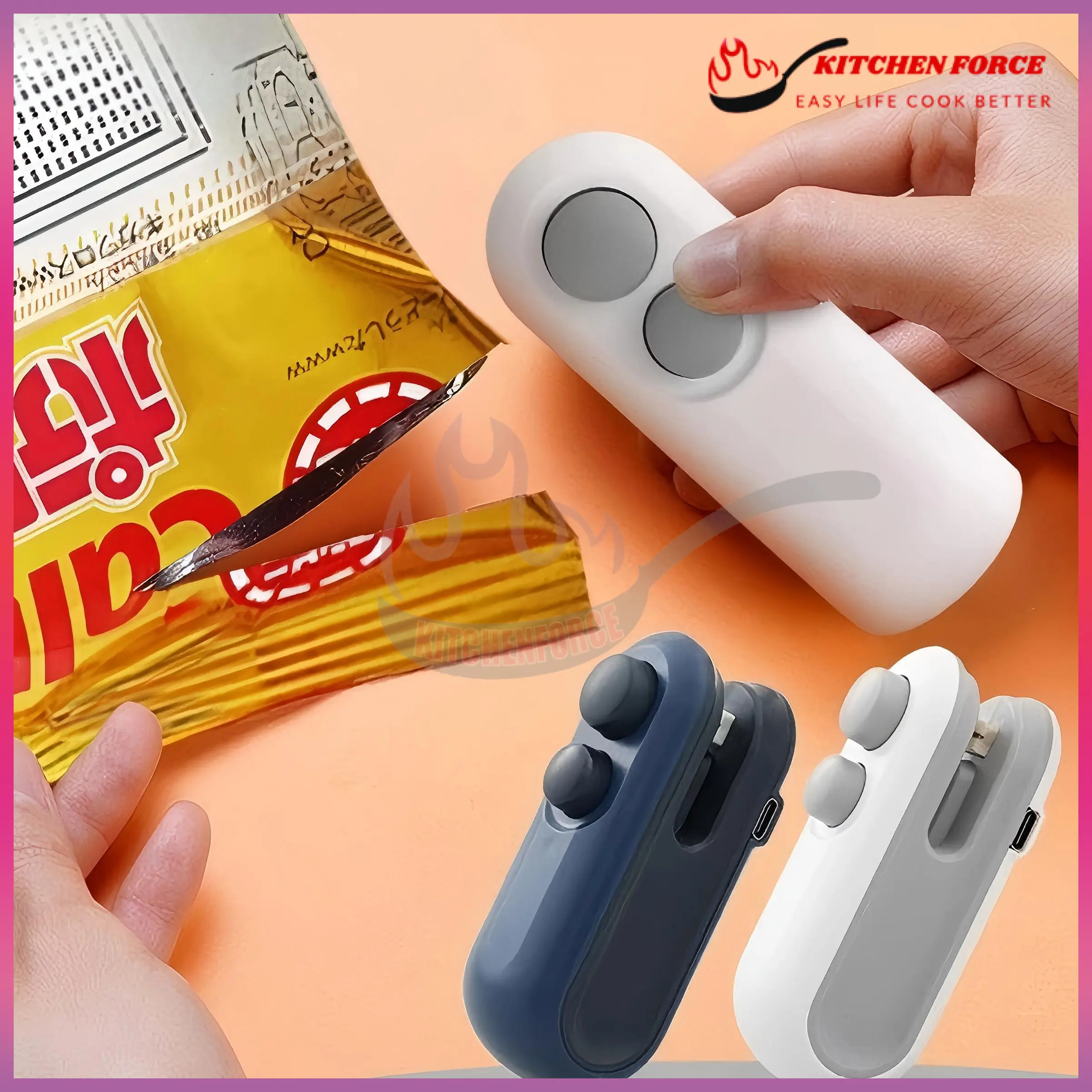 Portable Sealing Machine Mini Charging Sealer Plastic Sealer Alat Press Plastik Mini