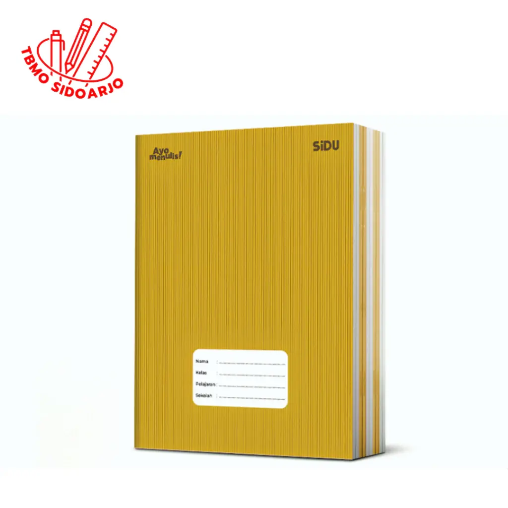 TBMO Buku Tulis Sidu Sinar Dunia Motif Kraft 40 Lembar (Per Pack Isi 10 Pcs Buku)