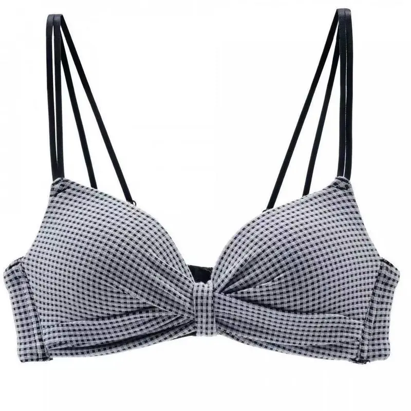 BH006 BH 90 Seamless Deep V Cross Women Bra Wanita 0