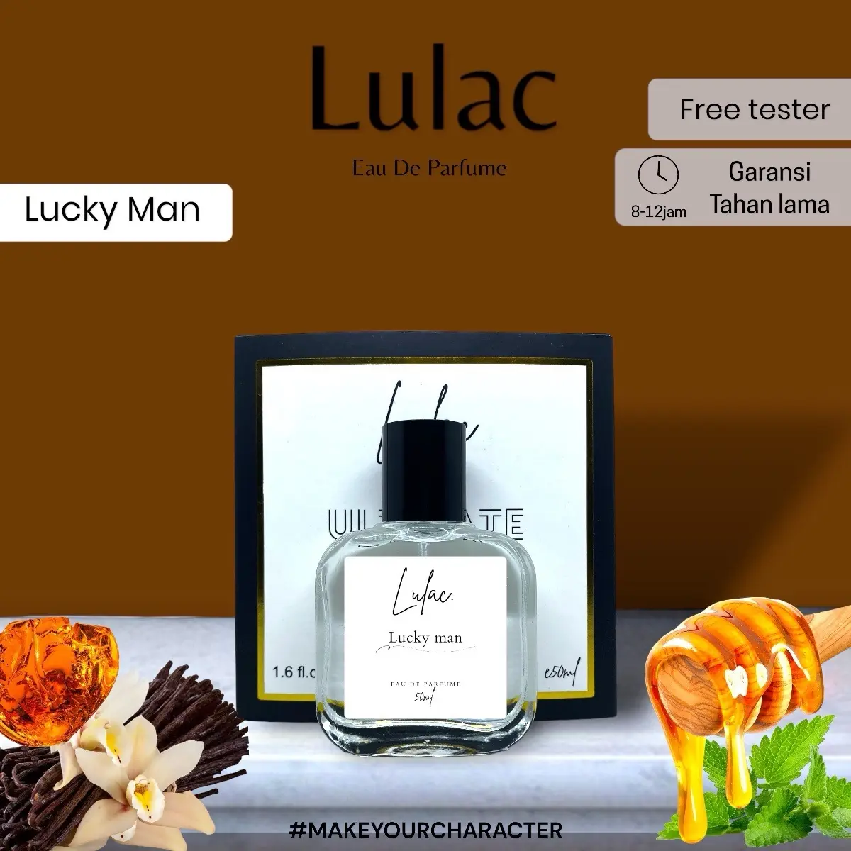 LUCKY MAN - Parfum tahan lama mewah, elegant by Lulac Wangi Pria