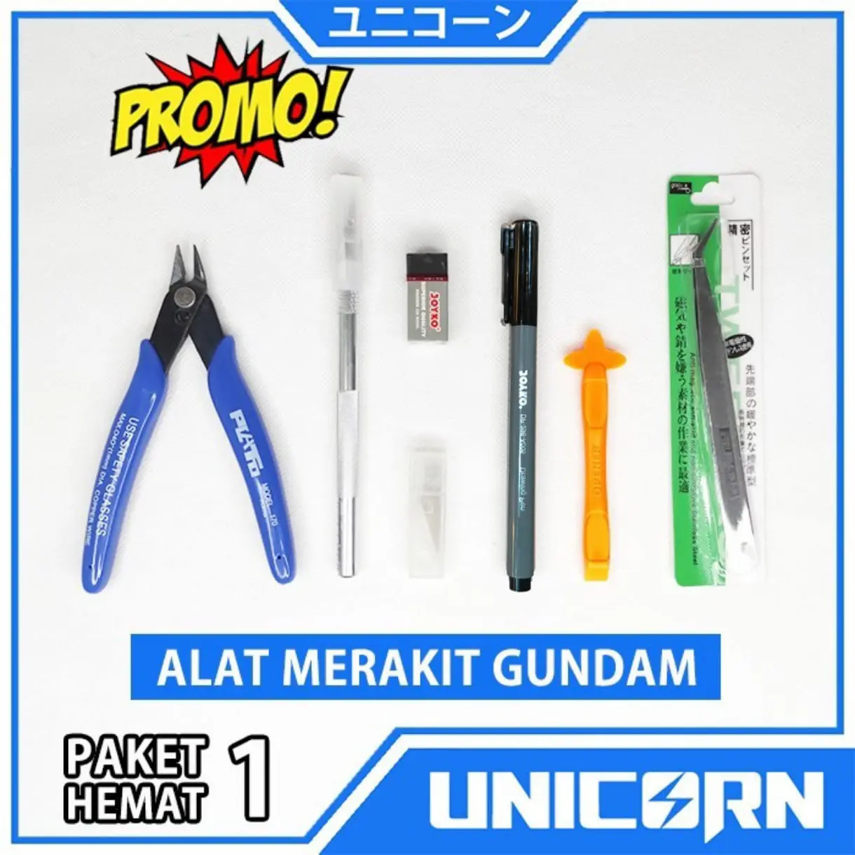 Promo Paket Tool Set 1 Alat Merakit Gundam / Tang Potong Pinset Marker