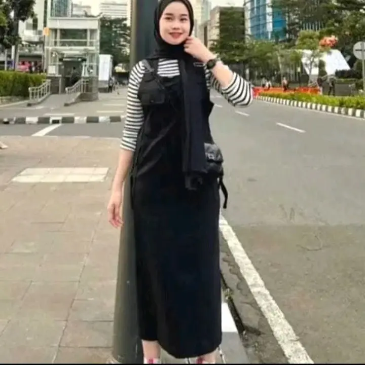 Jumpsuit Panjang Katun Wanita Dewasa baju Kodok Overall Cewek Remaja 3