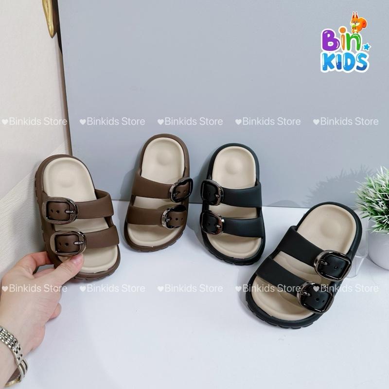 Dép lê trẻ em - dép lê khuy vuông phong cách hàn quốc siêu nhẹ cho bé trai bé gái size từ 24-35 (từ 2 tuổi-8 tuôi)