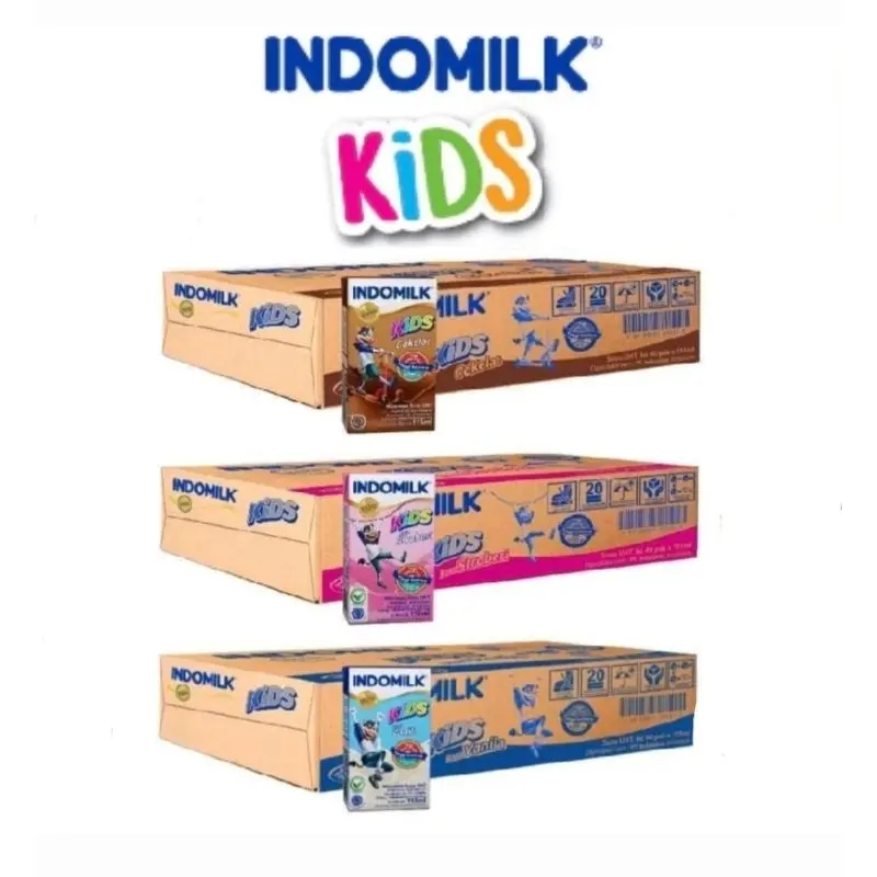 Susu UHT Indomilk Kids 115ml - 1 Dus/1 Karton isi 40 Pcs