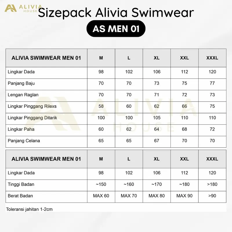 Alivia House - Alivia Swimwear AS Men 01 Baju Renang Pria Muslim Dewasa Baju Renang Setelan Laki Laki dewasa 5