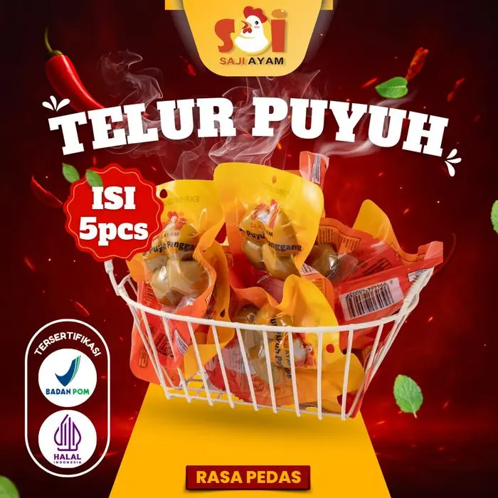 TELUR PUYUH PEDAS 5PCS