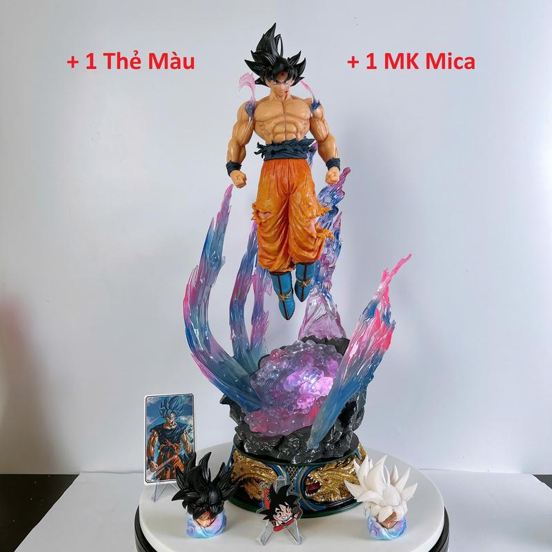Mô Hình Goku Vô Cực,Mô hình Songoku Trong Dragonball cao 53cm có 3 Đầu Thay Thế Ongchumohinh -MH238 Toy Đồ Chơi mô hình