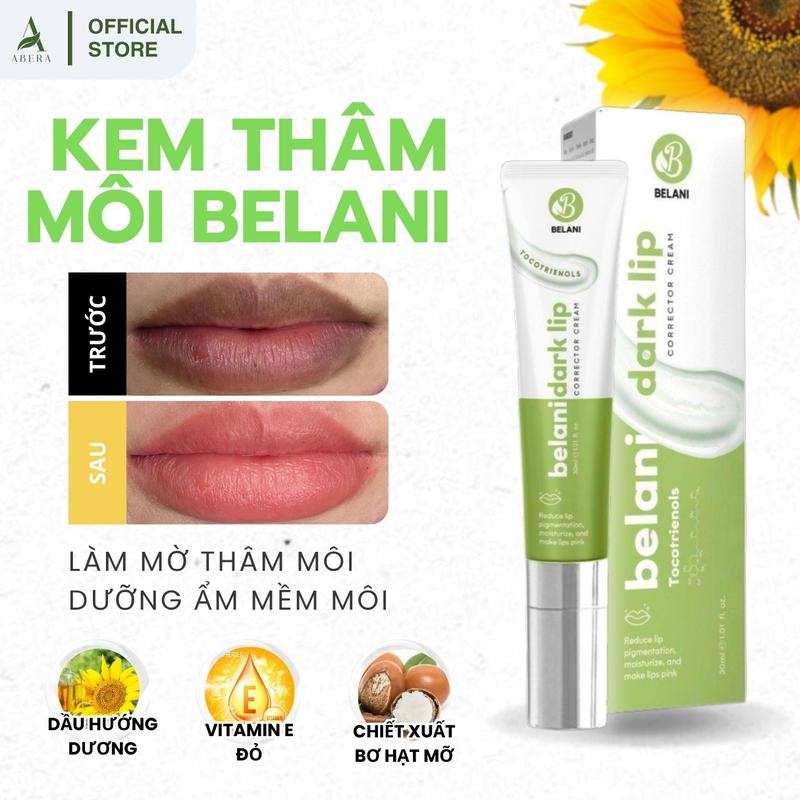 Kem Thâm Môi Belani 15ml - Hỗ Trợ Xử Lý Thâm Môi, Bong Tróc, Dưỡng Ẩm Sâu, Hỗ Trợ Cho Đôi Môi Đỏ Mọng, Hồng Hào, Mịn Màng Tự Nhiên, Giúp Bạn Sở Hữu Nụ Cười Tự Tin, Cuốn Hút Skincare Son