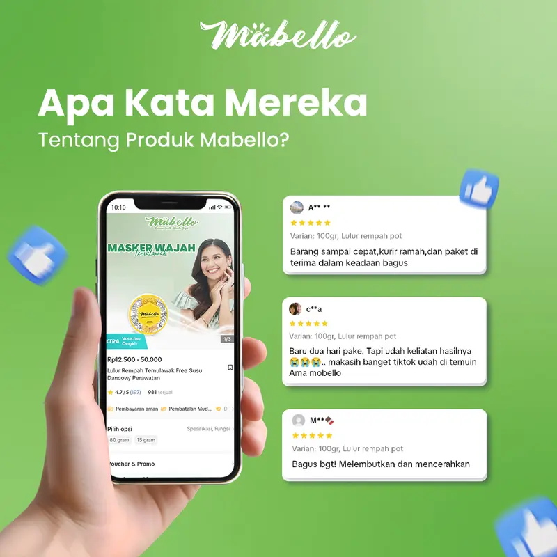 Mabello  Rempah Temulawak Free Susu Bubuk/ Perawatan Tubuh /Melembutkan/ Lulur Mandi/ membersihkan Kotoran Scrub 4