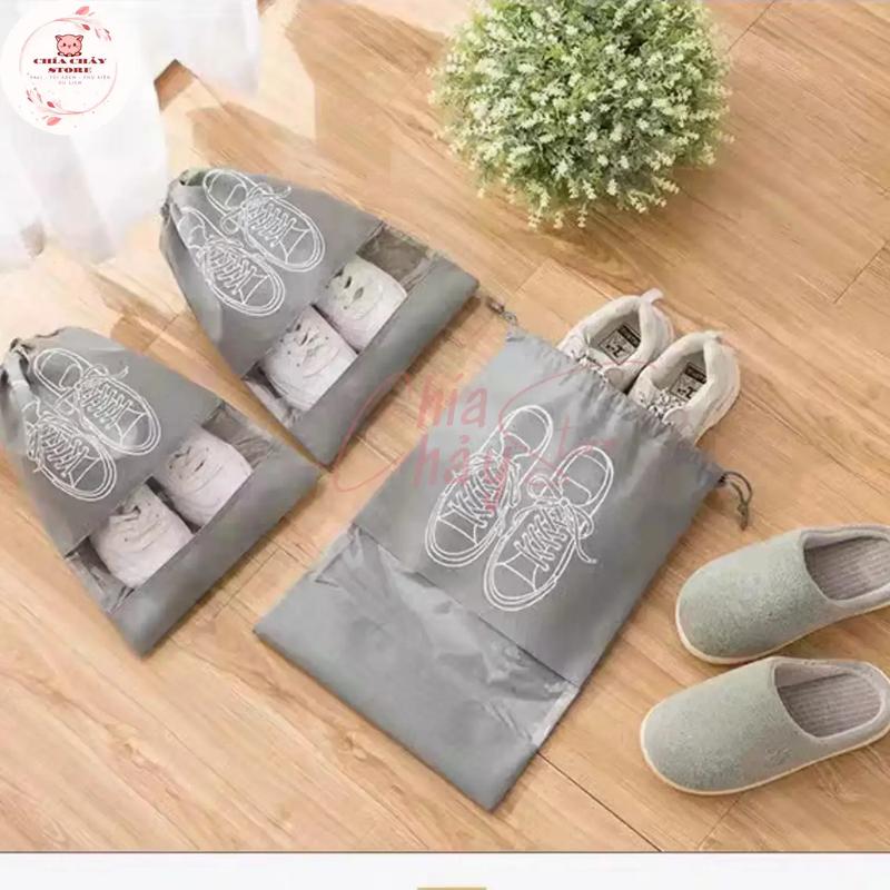 Set 10 Túi Bảo Quản Giày Dép Có Dây Treo Vali, Túi đựnġ Giày Du Lịch Đa Năng,…