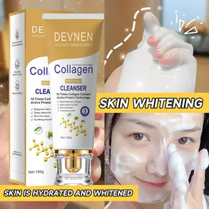 Collagen facial wash Pemutih Penghilang Flek Hitam Pembersih Wajah Pemutih Jerawat Tungau Pembersih Dan Komedo Mencerahkan warna kulit Kontrol Minyak Melembabkan Ringan Dan Tidak Mengiritasi Pori-pori Bersih Dalam Cocok untuk semua jenis kulit Pelembab