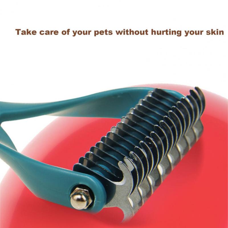 Product Introduction of Pet Hair Remover Stainless Steel Dog Brush for Small Medium Dogs Golden Retriever Border collie Pets Grooming Comb Accessories 10