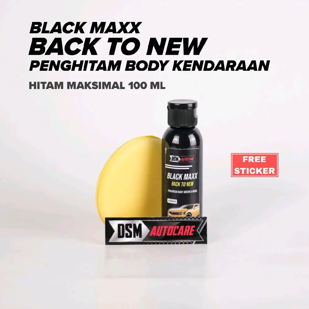 BLACK MAXX Penghitam Body Kasar Permanen Motor Mobil 100ML - Cat Mobil - Paint, Car Kendaraan