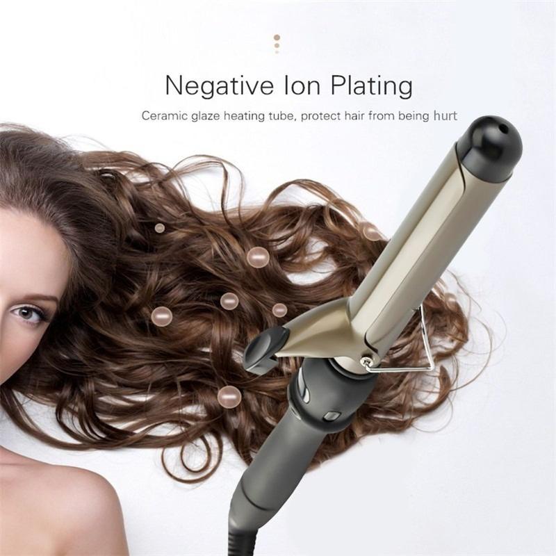 catokan rambut curly  Gold Ceramic 28mm 32mm 38mm Original - Catokan Curly Keriting Rambut CATOK GLAZE MERK TSUYA KOREA TONG PRO CERAMIC TOURMALINE / CATOK Rambut untuk Curly, Keriting, Wavy Kering Penjepit 2