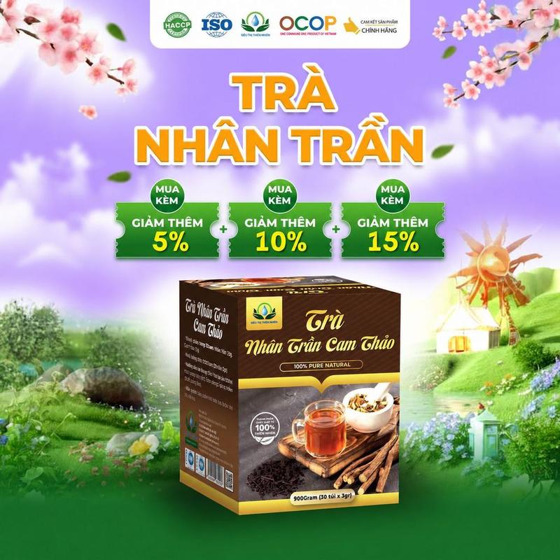 Trà Nhân Trần Cam Thảo Hộp 30 Túi Lọc – Siêu Thị Thiên Nhiên