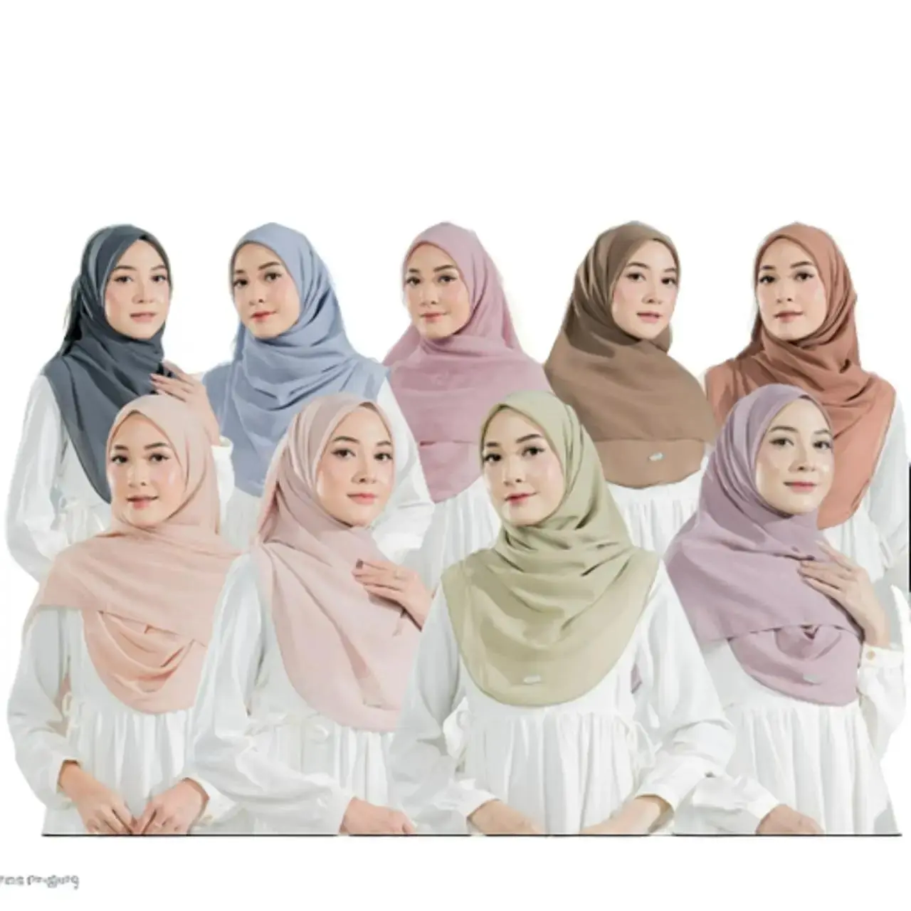 Alesha Malay by Naisha - Hijab Malay Segi Empat / hijab instan terbaru kekinian premium / Bayar Ditempat Khimar Pink Muslim Soft