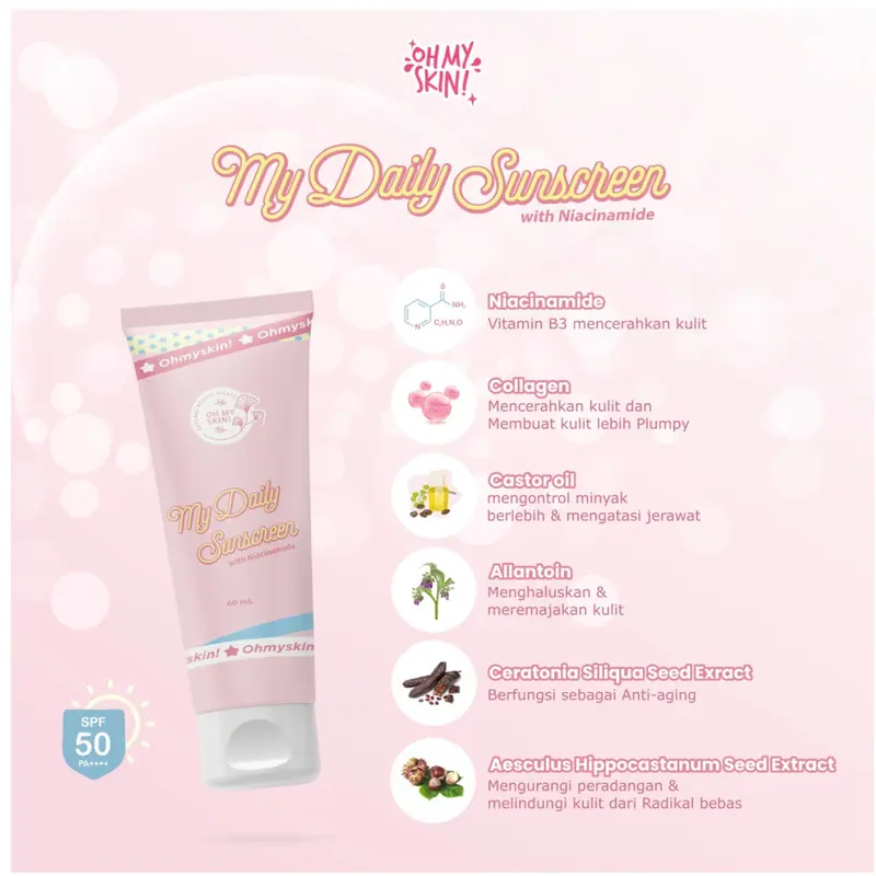 Ohmyskin! My Daily SUNSCREEN with Niacinamide 1