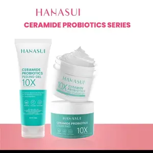 Hanasui Ceramide Probiotics Gel Series - Pelembab Ringan, Melembapkan, dan Mencerahkan Kulit - Pencerah