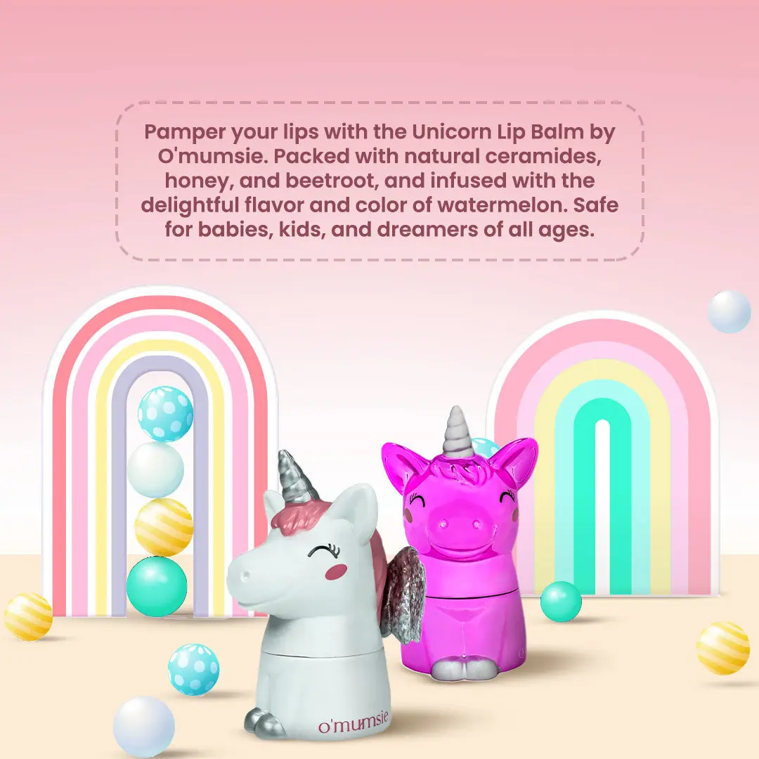 OMumsie Magical Pout Unicorn Lip Balm for Kids