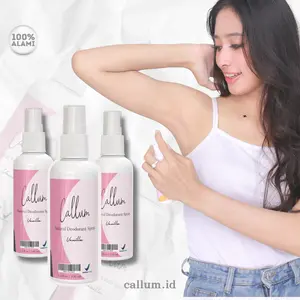 Deodorant Spray Callum Paket 5pcs Vanilla Bau Ketiak Tawas