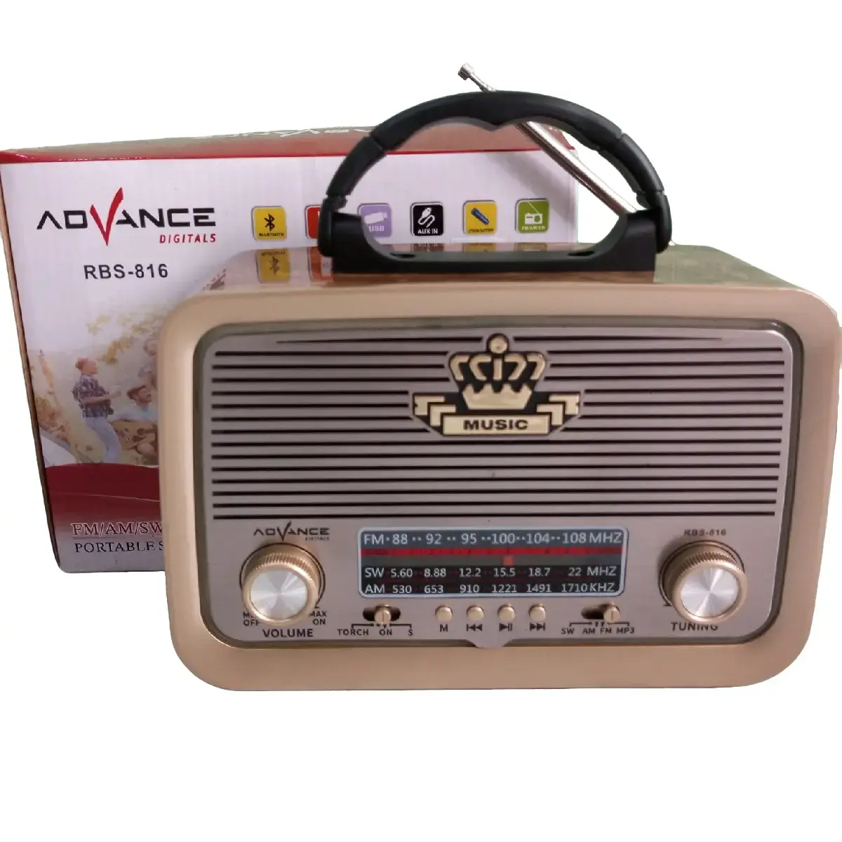 radio portabel multifungsi sudah ada usb cd bluetooth speker radio Spiker Antena