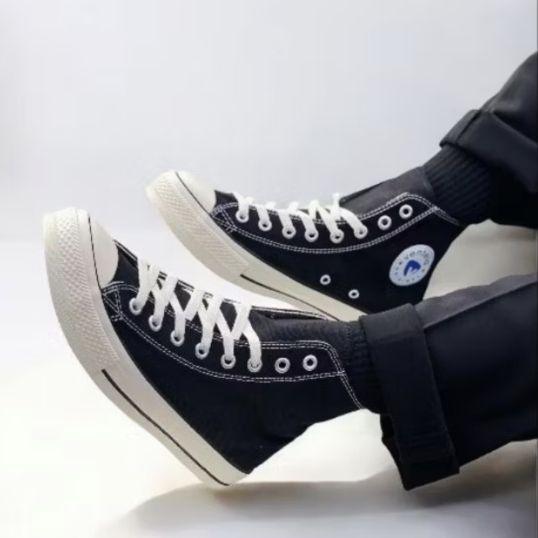PROMO BESAR Sepatu Ventela 70s Bts High Black Natural