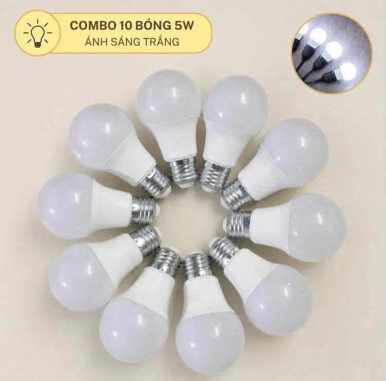 Combo 10 Bóng Đèn 5w Decor Trang Trí Sân Vườn Ngoài Trời Chống Nước