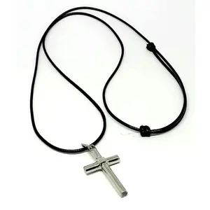 Kalung Tali Lambang Salib - Kalung Keagamaan Kalung Rohani - Kalung
