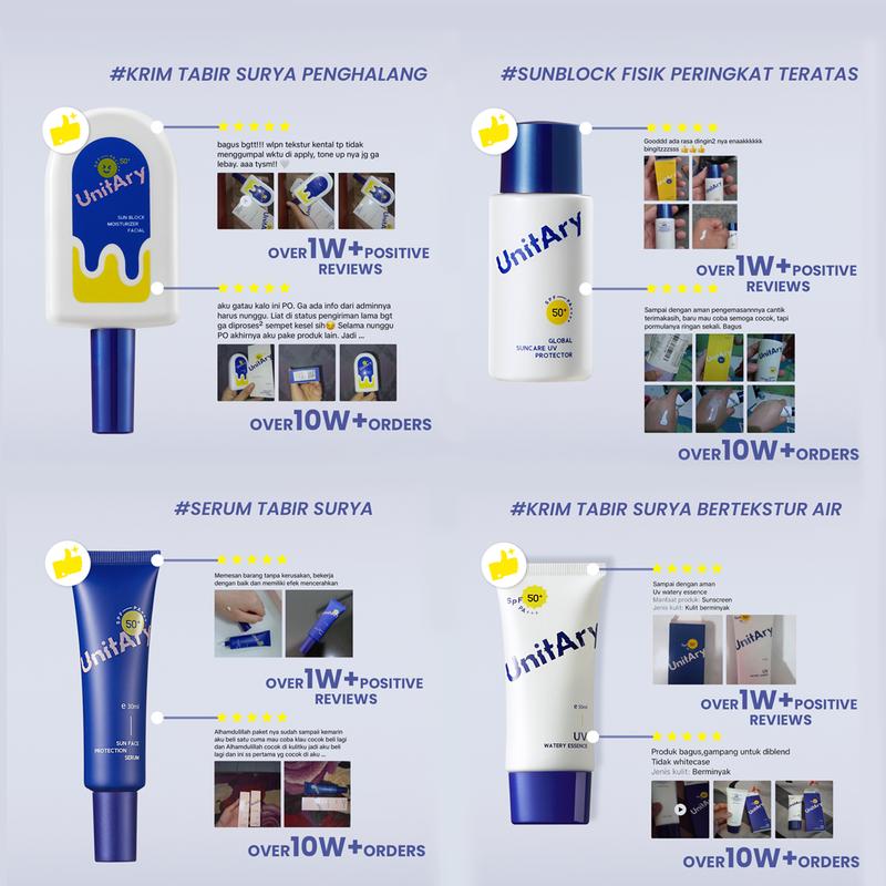 UnitAry  [IN VIVO & NON COMEDOGENIC TESTED]All Skin Solutions SPF50+ PA++++ Sunscreen Non Acne for Different Skin Types Non-Acne【Hassle-free Formula Refreshing & Breathable UV Shield】 4