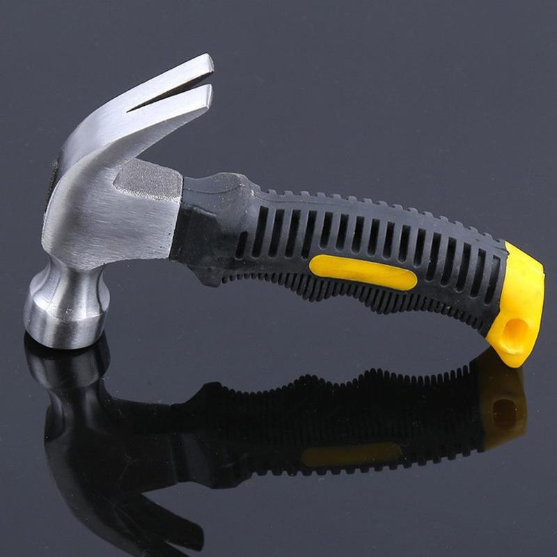 Product Introduction of Anti-shock and Non-slip Mini Claw Hammer Woodworking Plastic-coated Claw Hammer Multi-function Insta 46
