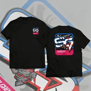 Kaos Pria NDST Racing Style, T-Shirt Cowok Desain Depan Belakang Streetwear