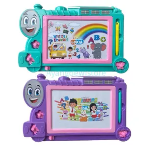 MURAH!!!(BISA COD)MAINAN ANAK PAPAN TULIS MAGNET KERETA/DRAWING BOARD/BELAJAR MENULIS Toys Plastik