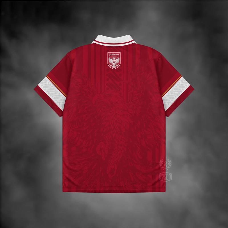 JERSEY TIMNAS INDONESIA JERSEY VINTAGE RETRO TIMNAS INDONESIA Pakaian Olahraga Pria 2
