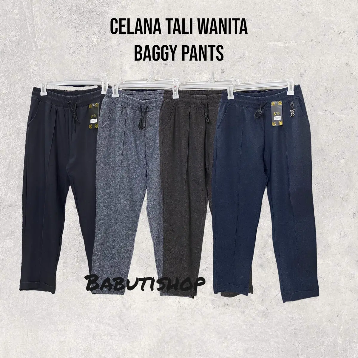 Celana Tali Wanita Baggy Pants Jumbo Melar