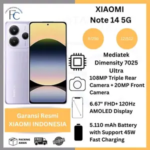 Xiaomi Redmi Note 14 5G & LTE 8/128 8/256 12/512 AMOLED 120Hz Garansi Resmi Xiaomi Indonesia