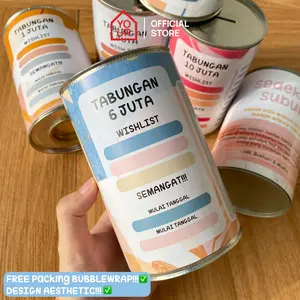 Celengan Target Viral Varian Buka Tutup Permanen / Celengan Anak / Souvenir Ulang Tahun By Yourchoice