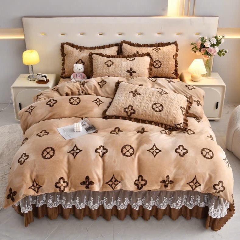  Bộ vỏ chăn ga gối nỉ nhung vỏ chăn lồng được ruột ga trần phủ full size,chất nỉ mềm mại bền đẹp sang trọng đẳng cấp 