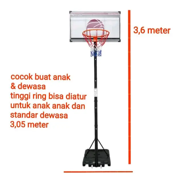 Ring basket portable dewasa dan remaja 3