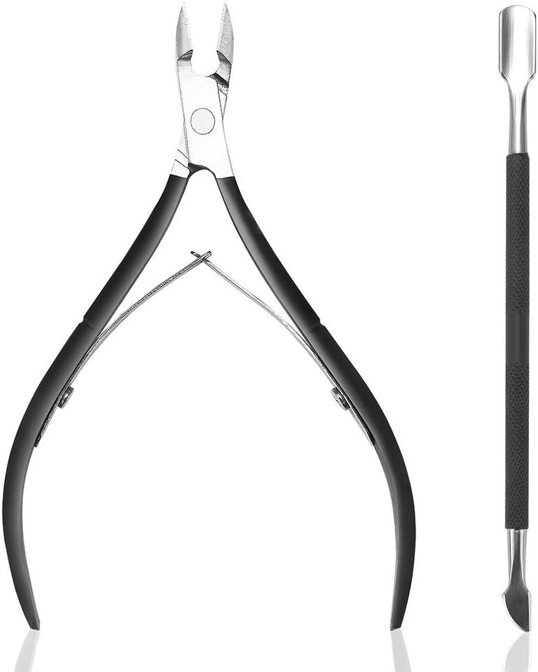 Product Introduction of Professional Cuticle Cutter Pusher Trimmer Manicure Tools with Double Spring Nail Care Tool for Manicure Pedicure Beauty Spa Saloon 1