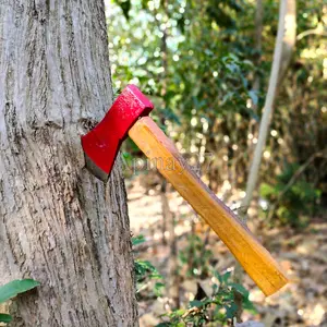 Kapak Merah Bahan Baja Kuat Gagang Kayu Jati Multifungsi