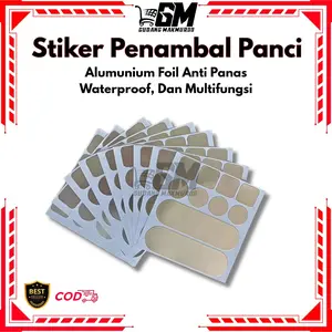 3 Lembar Stiker Penambal Panci Aluminium 1 Lembar (isi10pcs) Lem Panci Bocor Tahan Panas Stiker Lubang Panci