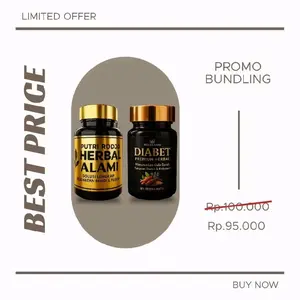PROMO BUNDLING Herba Ratu ASAM URAT isi 24 + HERBA RATU DIABET PREMIUM HERBAL isi 30