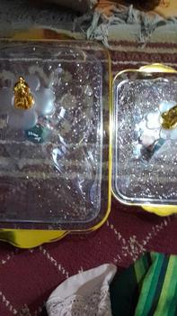 Product Review of Set Nampan dan Tutup Roti Emas Mewah Aesthetic - Wadah Saji Kotak Roti dan Kue Tempat Penyimpanan Tatakan Kue Tempat Saji Plastik Estetik from N**h A**a 0