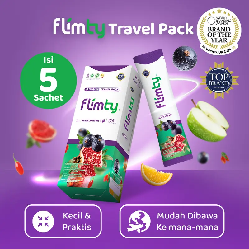 Flimty Minuman Serbuk - Travel Pack (5 sachet)
