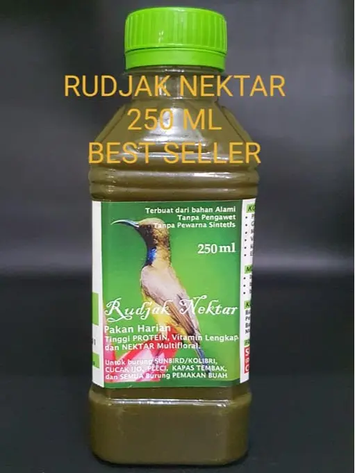 PAKAN HARIAN KOLIBRI RUDJAK NEKTAR 250 ML NEKTAR RUJAK 250 ML